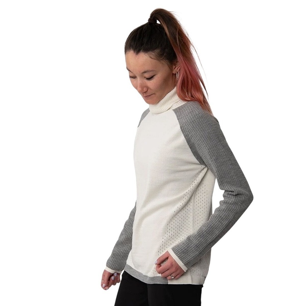 Strafe Aspen Whole Garment Sweater Apre Merino Wool Blend Sweater Skiing M NEW